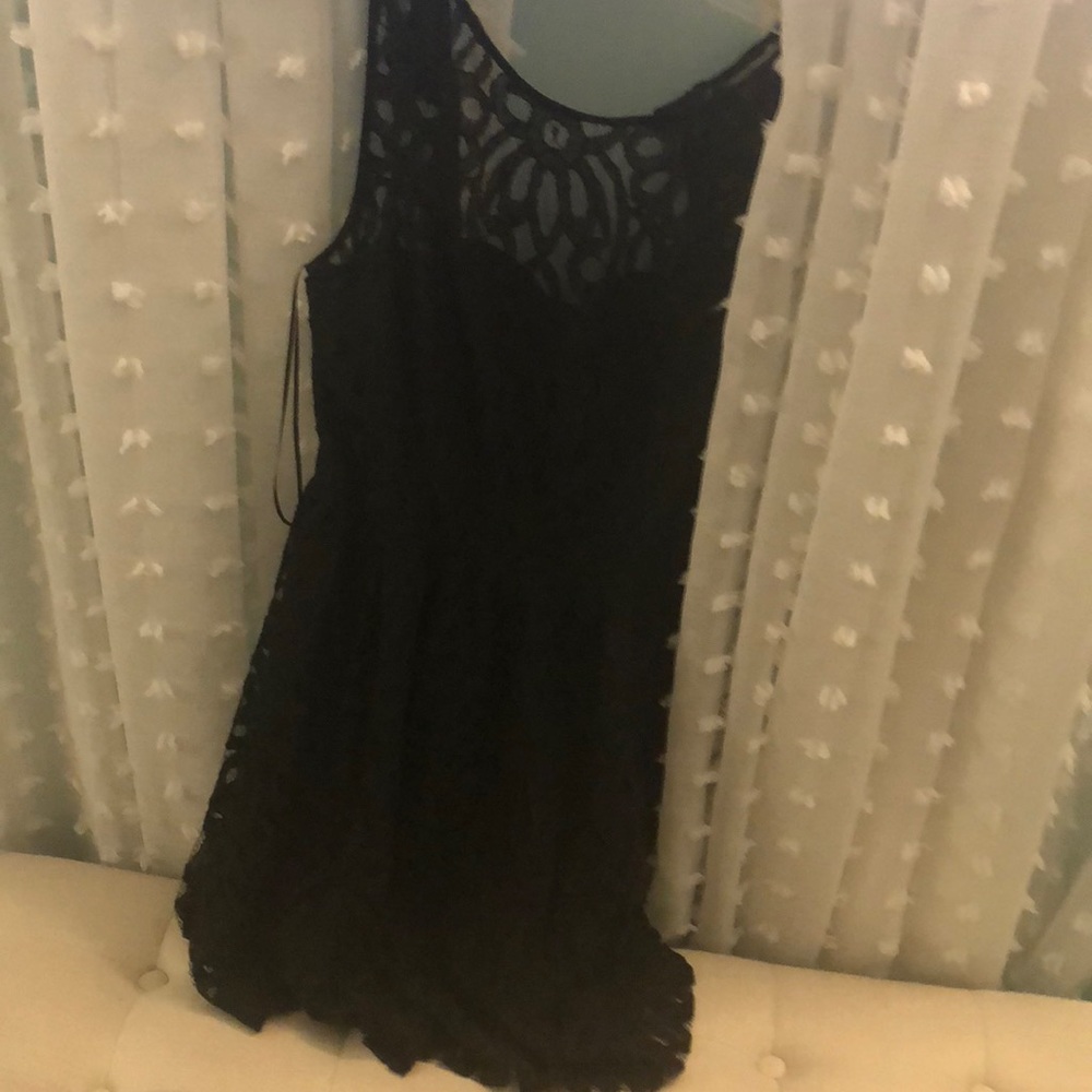 Black lace dress